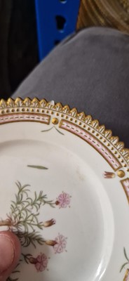 Lot 148 - A composite Royal Copenhagen 'Flora Danica' porcelain part dinner service