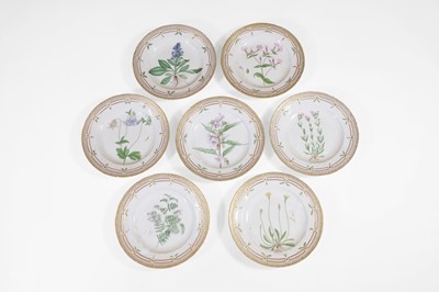 Lot 148 - A composite Royal Copenhagen 'Flora Danica' porcelain part dinner service