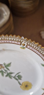 Lot 148 - A composite Royal Copenhagen 'Flora Danica' porcelain part dinner service