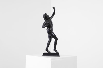 Lot 183 - A grand tour bronze figure of the Dancing Faun