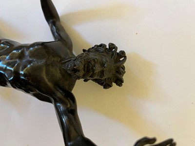 Lot 183 - A grand tour bronze figure of the Dancing Faun