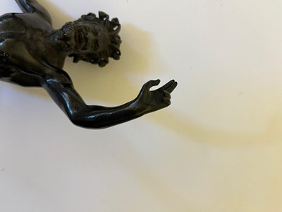 Lot 183 - A grand tour bronze figure of the Dancing Faun