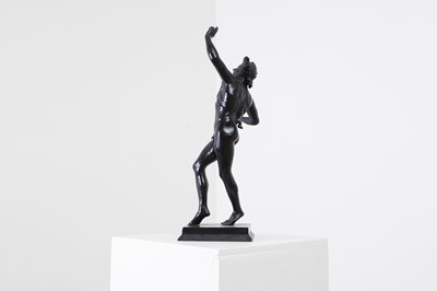 Lot 183 - A grand tour bronze figure of the Dancing Faun