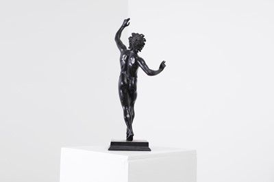 Lot 183 - A grand tour bronze figure of the Dancing Faun