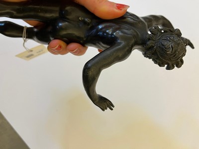 Lot 183 - A grand tour bronze figure of the Dancing Faun