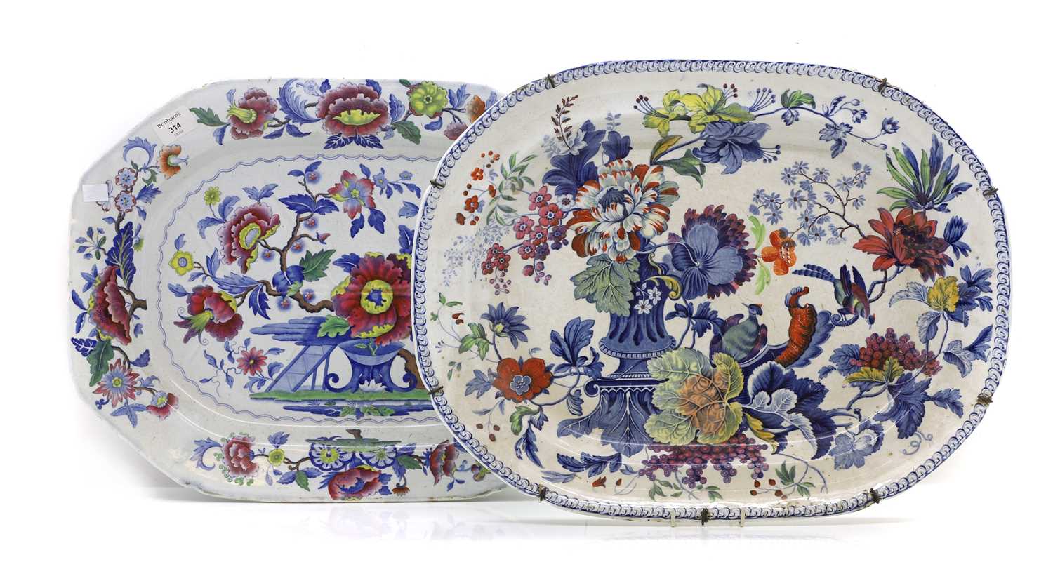 Lot 150 - Two Dresden Opaque China serving dishes