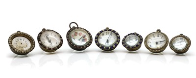 Lot 222 - A collection of 'Ball' desk timepieces