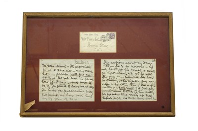 Lot 165 - A letter from Ellen Terry to Mrs Beerbohm Tree