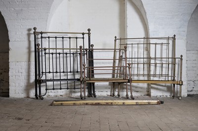 Lot 167 - A Victorian brass single bed