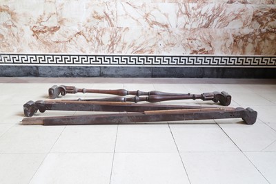 Lot 204 - A group of mahogany bedposts