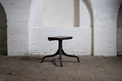 Lot 136 - A George III mahogany table pedestal