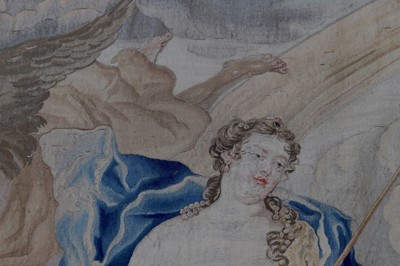 Lot 213 - A Louis XV Gobelins mythological tapestry depicting Juno and Aeolus