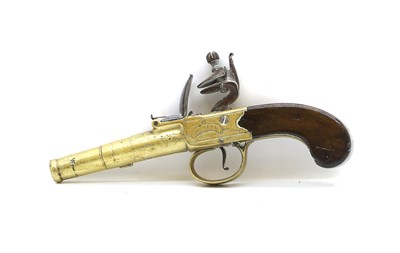 Lot 350A - A flintlock pocket pistol