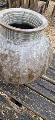 Lot 232 - An Abuja glazed stoneware water vessel or pot