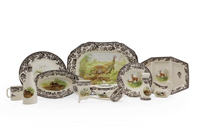 Lot 123 - A Spode Woodland porcelain dinner service