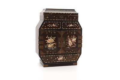 Lot 265A - A Japanese lacquer table cabinet