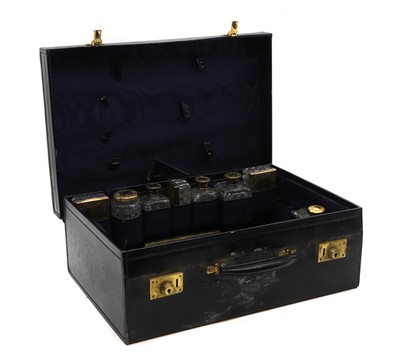 Lot 88 - An Asprey silver mounted dressing case