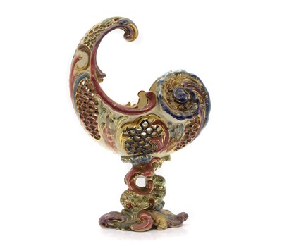 Lot 154 - A Hungarian Fischer pottery centrepiece