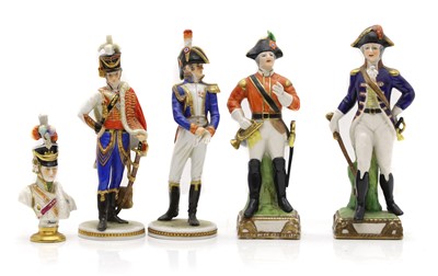 Lot 160 - A collection of Capodimonte soldiers