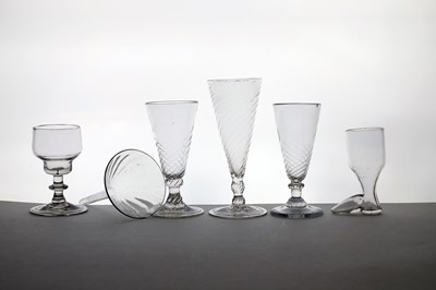 Lot 317 - A group of three ale glasses