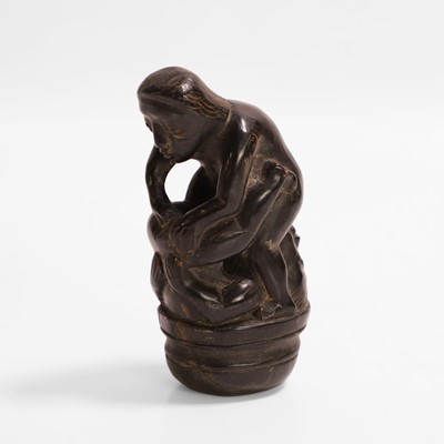 Lot 466 - A horn figural erotic study