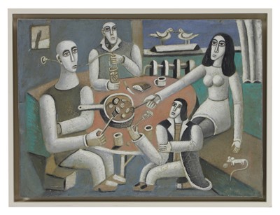 Lot 324 - A Lithuanian modernist-style painting