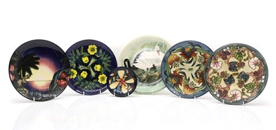 Lot 242 - A group of six Moorcroft pottery plates