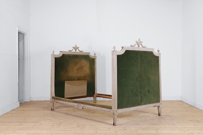 Lot 309 - A Louis XVI painted beech single bed