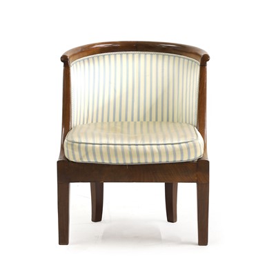 Lot 518 - A Charles X mahogany chaise en gondole