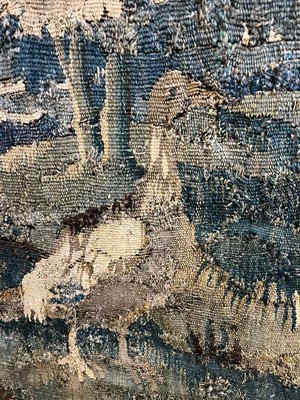 Lot 585 - A verdure tapestry fragment