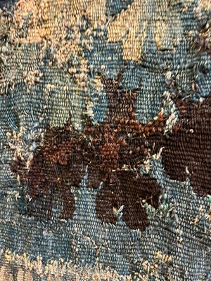 Lot 585 - A verdure tapestry fragment