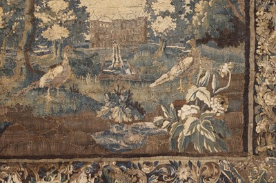 Lot 585 - A verdure tapestry fragment