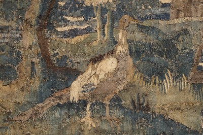 Lot 585 - A verdure tapestry fragment