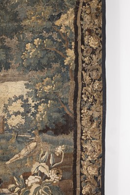 Lot 585 - A verdure tapestry fragment
