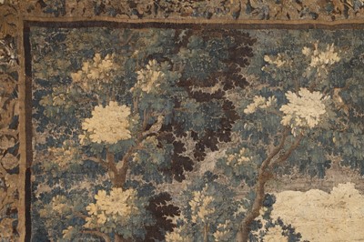 Lot 585 - A verdure tapestry fragment