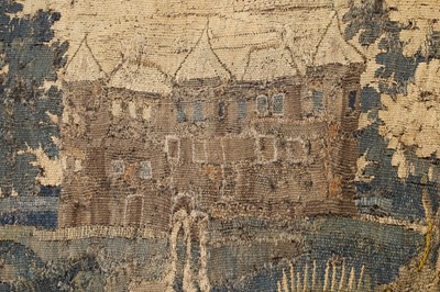 Lot 585 - A verdure tapestry fragment