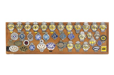 Lot 18 - A display of AA Commonwealth and other country badges
