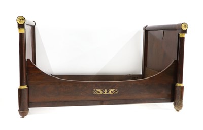 Lot 443 - A Empire mahogany single bed