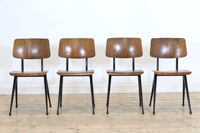 Lot 556 - A collection of four Dutch 'S16' stacking chairs