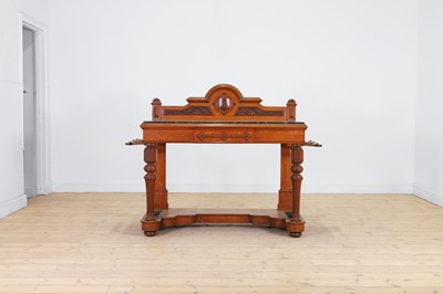 Lot 2 - A Victorian oak hall table