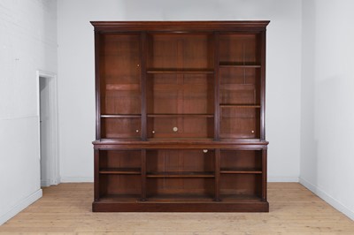 Lot 8 - A Regency-style mahogany open bookcase