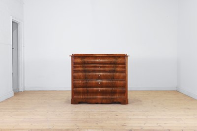 Lot 30 - A Biedermeier mahogany chest of drawers