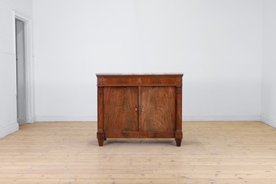 Lot 46 - A Biedermeier mahogany cabinet