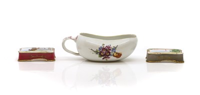 Lot 210 - A porcelain bourdalou