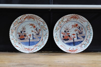 Lot 151 - A pair of Imari porcelain plates