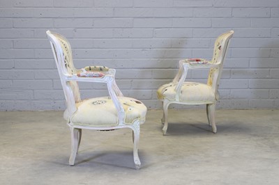 Lot 99 - A pair of Louis XV armchairs