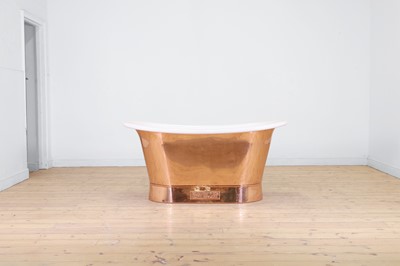 Lot 648 - A copper bathtub by Catchpole & Rye