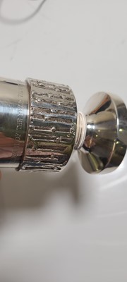 Lot 224 - A silver commemorative goblet
