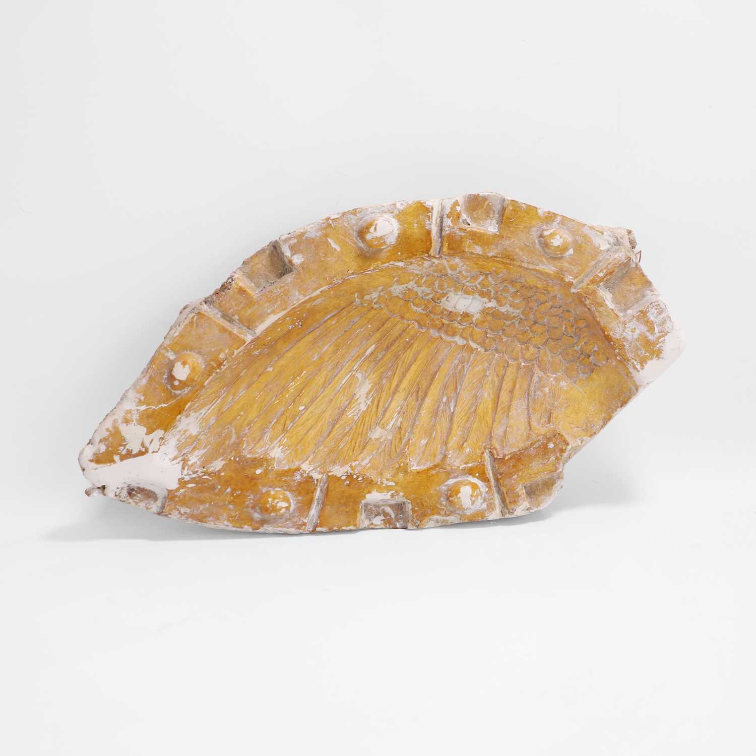 Lot 43 - A plaster mould of an angel's wing