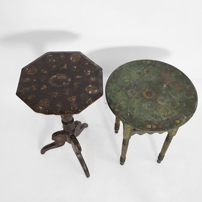 Lot 289 - A découpage tripod table